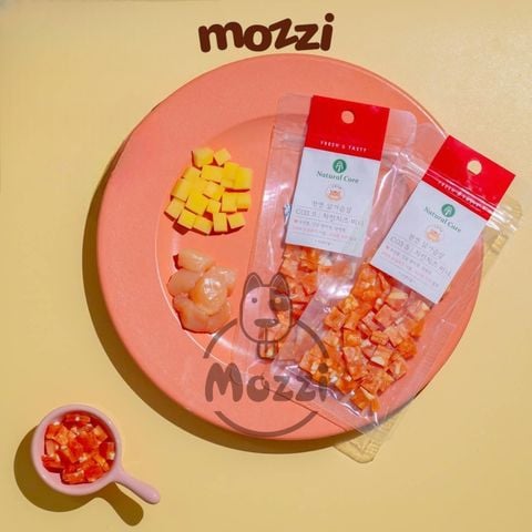  Snack cho mèo Thịt gà Phô mai Cá ngừ thái lát Natural Core 40gr 