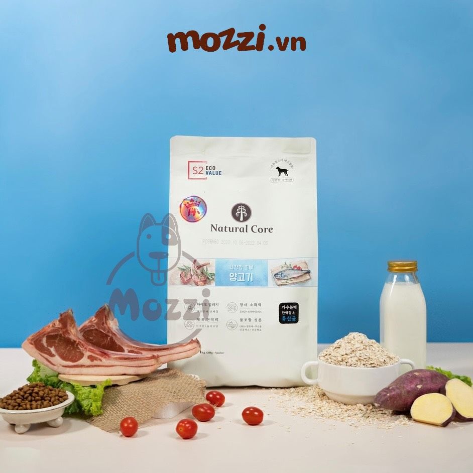 Thức ăn hạt hữu cơ Natural Core ECO Value S1, S2, S3 đa đạm cho chó