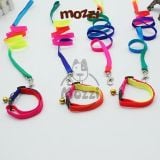  Dây dắt bảy màu kèm vòng cổ cho chó mèo 