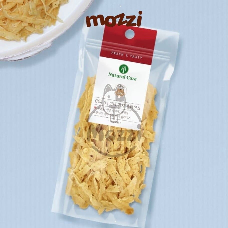 Snack cho mèo Thịt gà Phô mai Cá ngừ thái lát Natural Core 40gr
