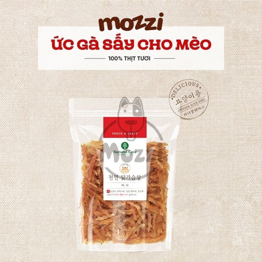 Snack cho mèo Thịt gà Phô mai Cá ngừ thái lát Natural Core 40gr