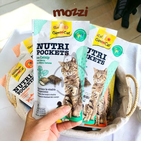  Snack cho mèo Bánh quy giòn GimCat có nhân nhiều vị gói 60gr 