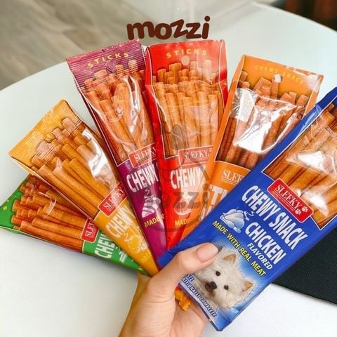 Snack cho chó Que mềm Chewy Sleeky gói 50g Thái Lan