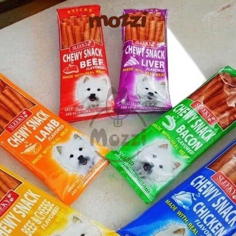 Snack cho chó Que mềm Chewy Sleeky gói 50g Thái Lan