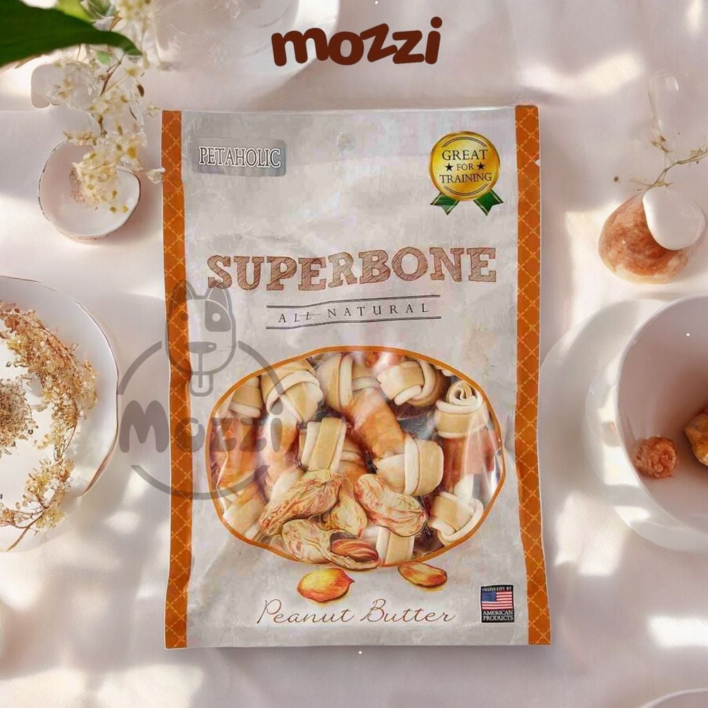 Snack cho chó Xương bọc Gà SuperBone Dogaholic gói 100gr
