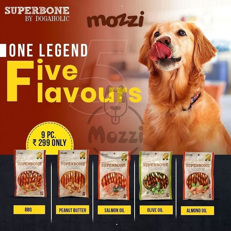 Snack cho chó Xương bọc Gà SuperBone Dogaholic gói 100gr