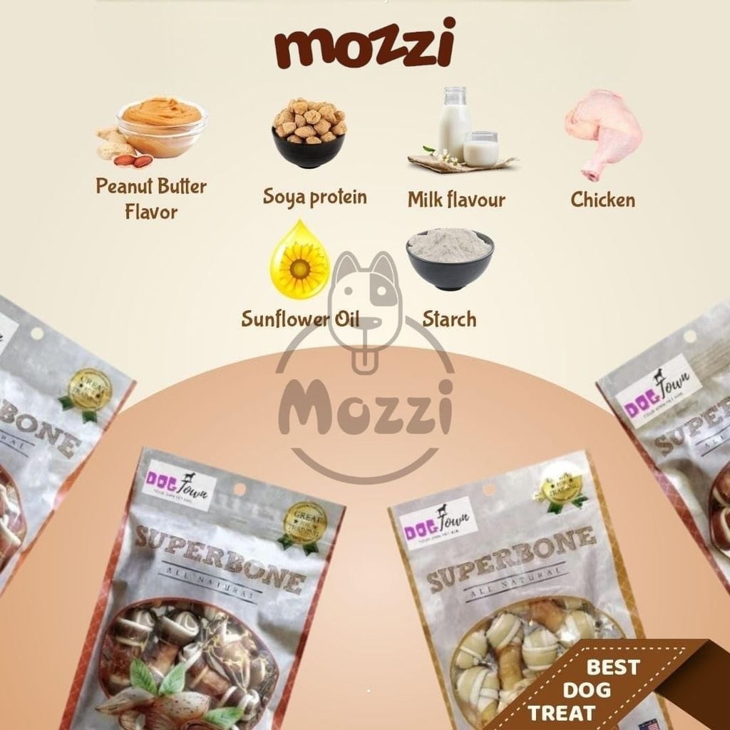 Snack cho chó Xương bọc Gà SuperBone Dogaholic gói 100gr