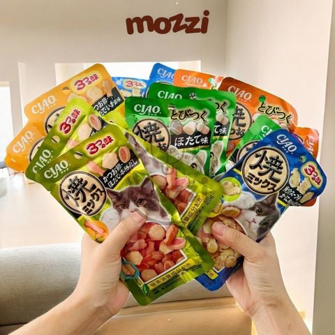  Snack cho mèo Viên mềm Inaba Ciao gói 25gr Thái Lan 