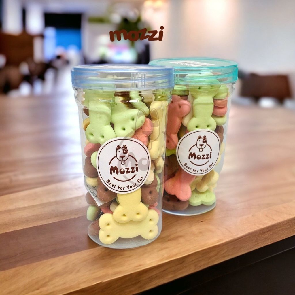[Hũ chiết] Snack cho chó Bánh quy bổ sung canxi hình xương tròn Thái Lan