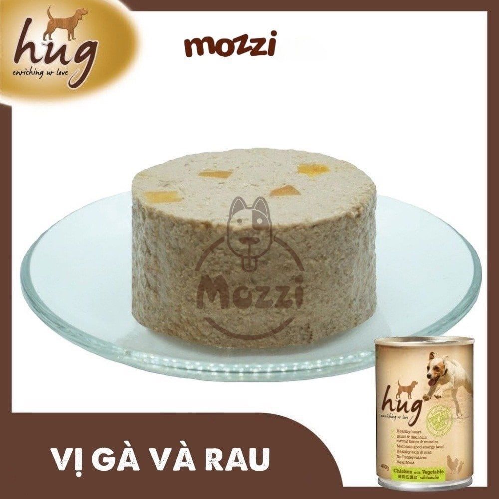 Pate cho chó Hug lon 400gr