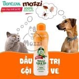  Sữa tắm Tropiclean Natural Flea & Tick Tắm ve và bọ chét 592ml cho chó mèo 