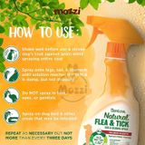  Chai xịt Tropiclean Natural Flea & Stick Diệt ve bọ chét cho chó mèo 