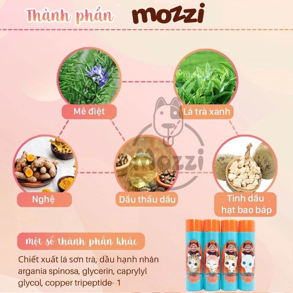 Sữa tắm Lee&Wester Hàn Quốc Tắm xả dành cho mèo Lee Webster Chai 280g