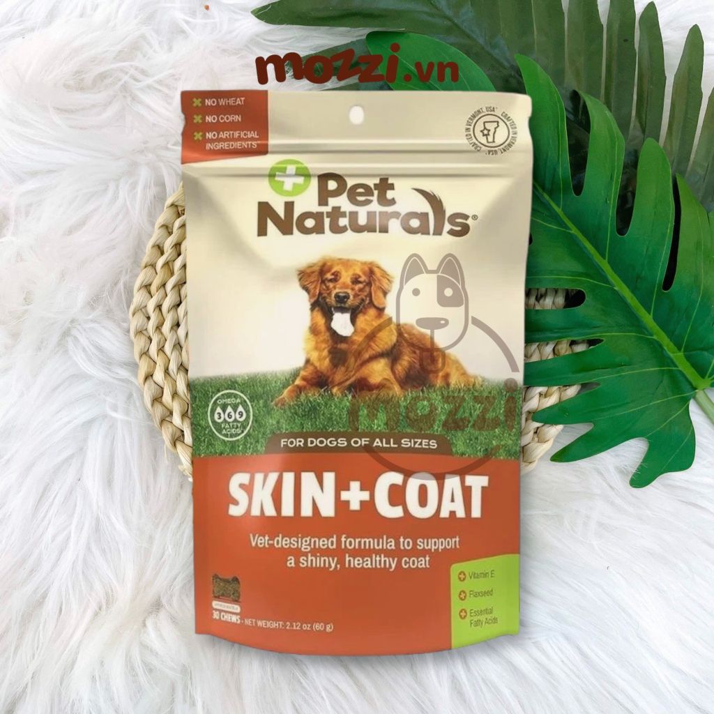 Viên dưỡng da lông móng Skin&Coat Pet Naturals cho chó