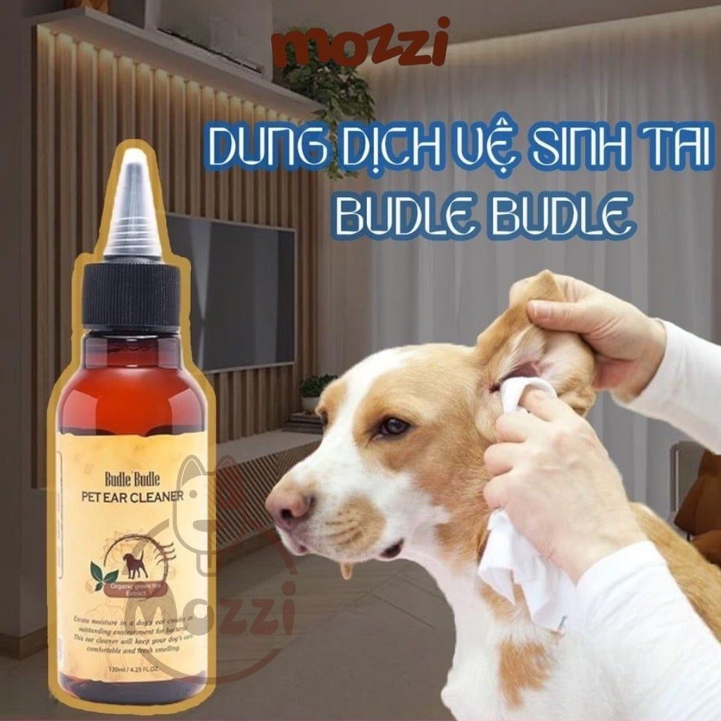 Dung dịch vệ sinh nhỏ tai Budle'Budle Chai 120ml cho chó