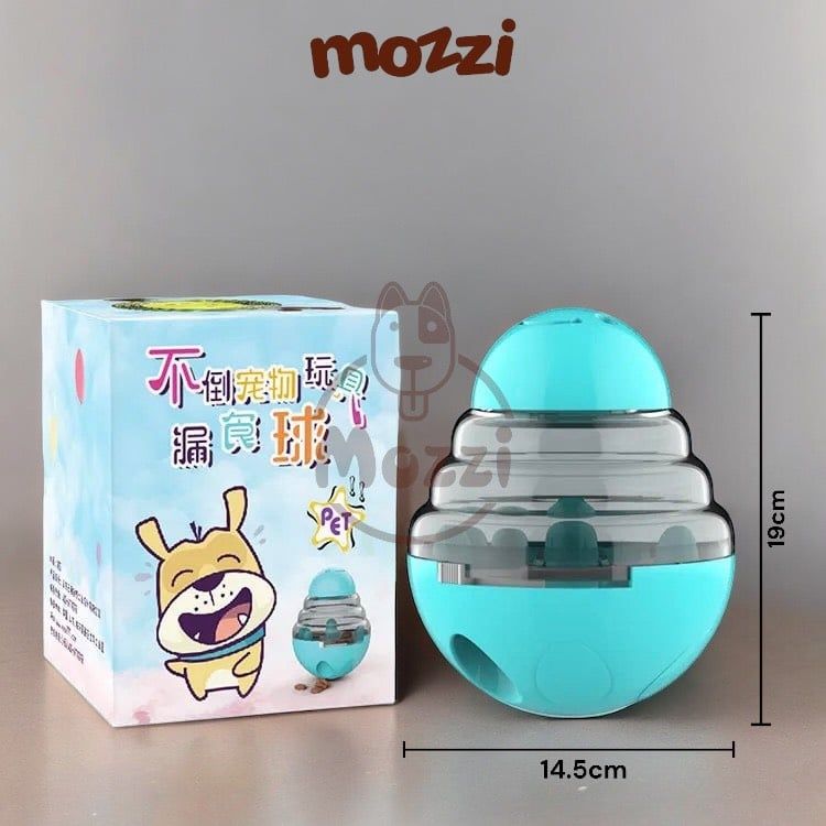 Đồ chơi lật đật rơi hạt thưởng nhả treat hình bo eo luyện trí thông minh cho chó