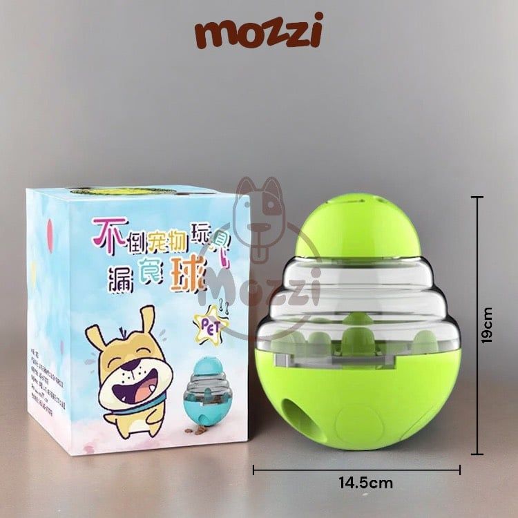 Đồ chơi lật đật rơi hạt thưởng nhả treat hình bo eo luyện trí thông minh cho chó
