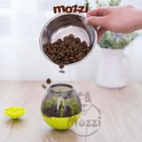  Đồ chơi lật đật rơi hạt thưởng nhả treat hình bầu dục luyện trí thông minh cho chó 
