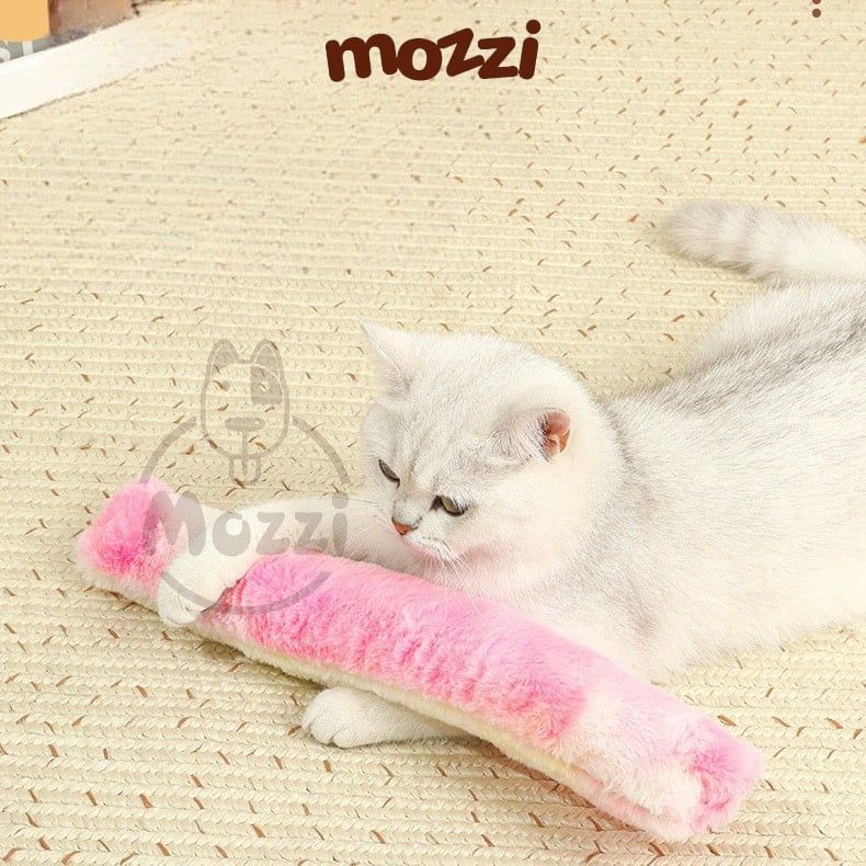 Đồ chơi Gối ôm bông Catnip dài mềm mịn cho mèo