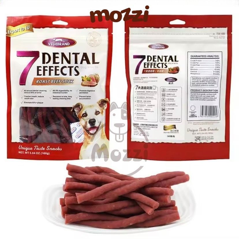 Snack cho chó Xương nhai 7 Dental Effects gặm sạch răng Gói 160g Thái Lan