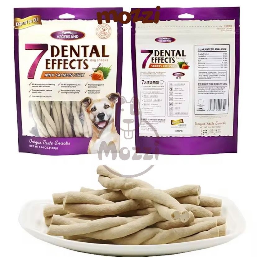 Snack cho chó Xương nhai 7 Dental Effects gặm sạch răng Gói 160g Thái Lan
