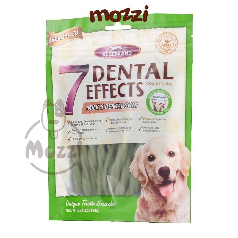 Snack cho chó Xương nhai 7 Dental Effects gặm sạch răng Gói 160g Thái Lan