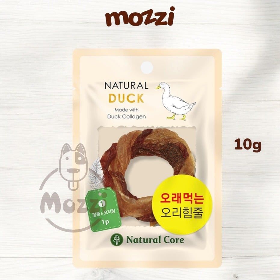 Snack cho chó Gân vịt Natural Core cuộn hình tròn