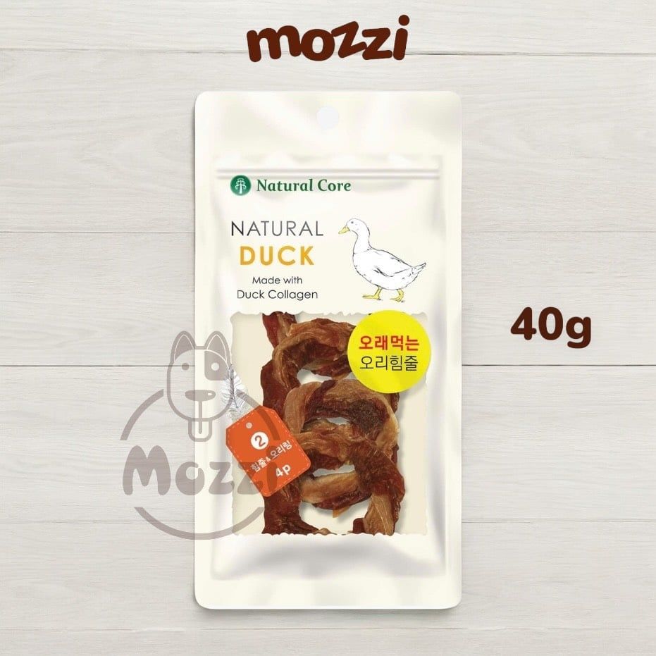 Snack cho chó Gân vịt Natural Core cuộn hình tròn