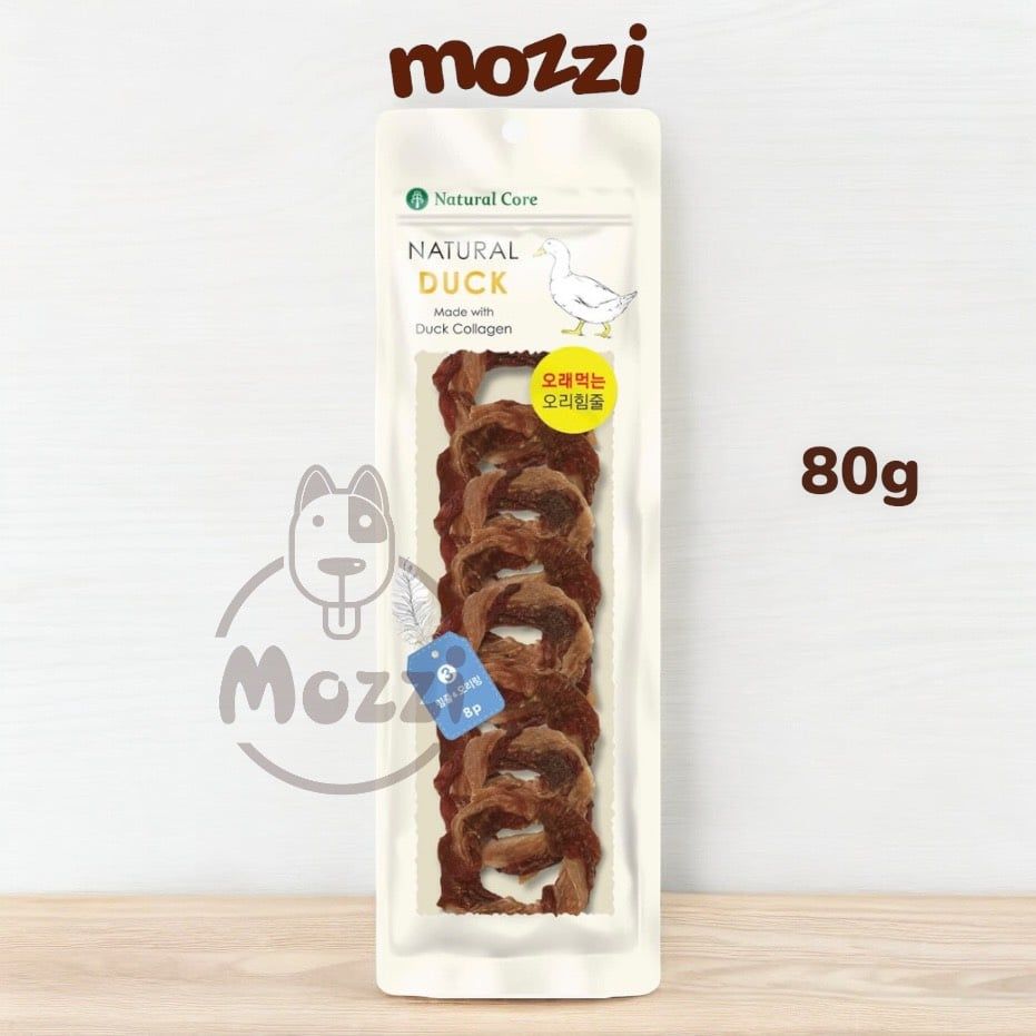 Snack cho chó Gân vịt Natural Core cuộn hình tròn