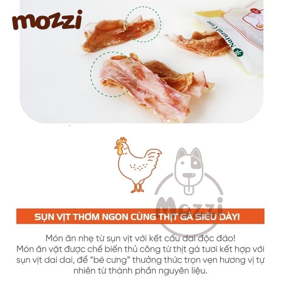 Snack cho chó Thịt gà cuộn sụn vịt Gói 40gr