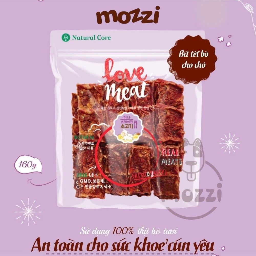 Snack cho chó Bít tết Bò Cừu Cá hồi