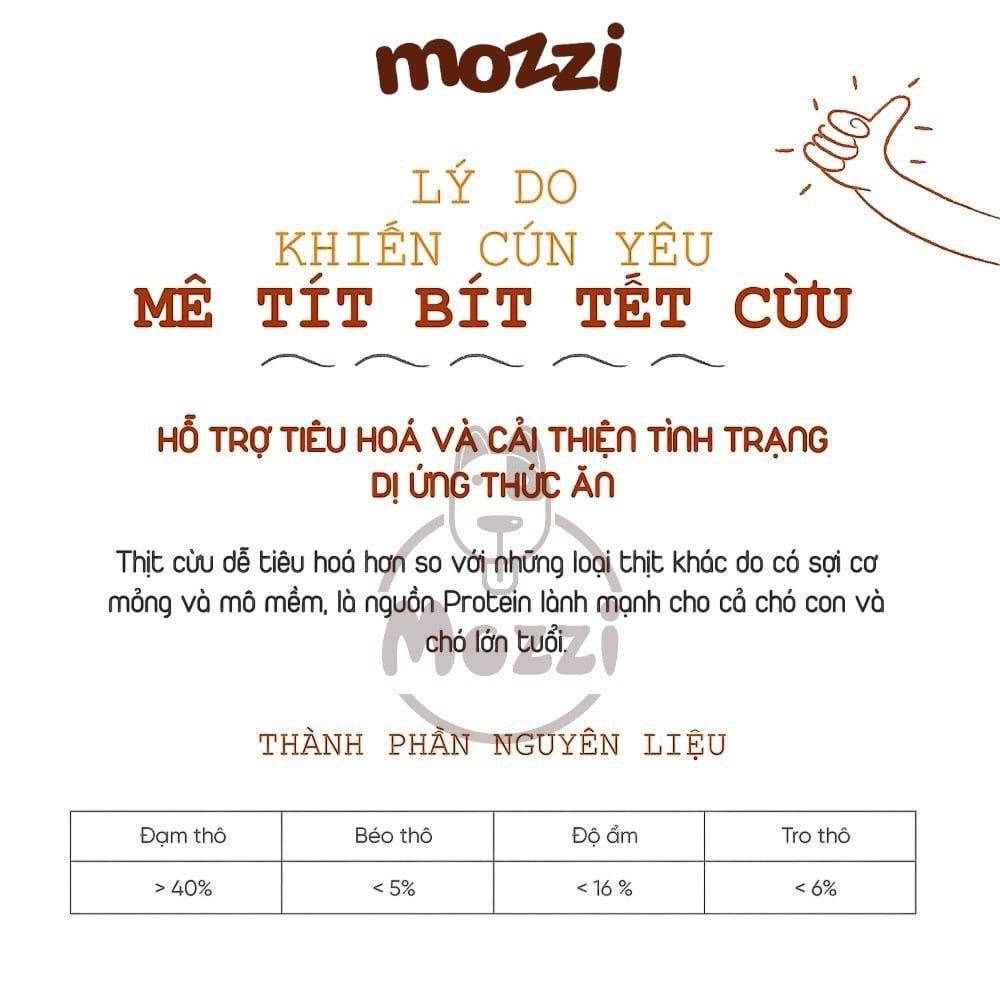 Snack cho chó Bít tết Bò Cừu Cá hồi