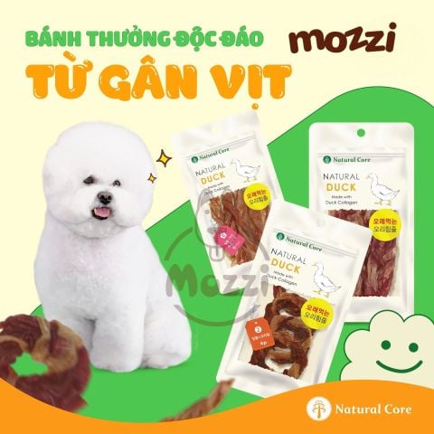  Snack cho chó Thịt cuộn gân vịt Natural Core 