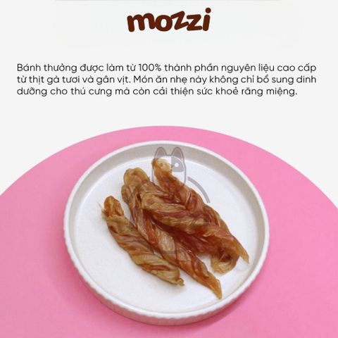  Snack cho chó Thịt cuộn gân vịt Natural Core 