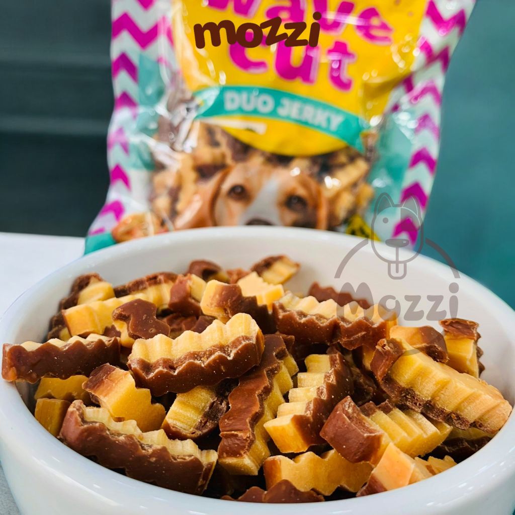 Snack cho chó viên mềm Duo Jerky Novee Wave Cut Gói 175gr Thái Lan