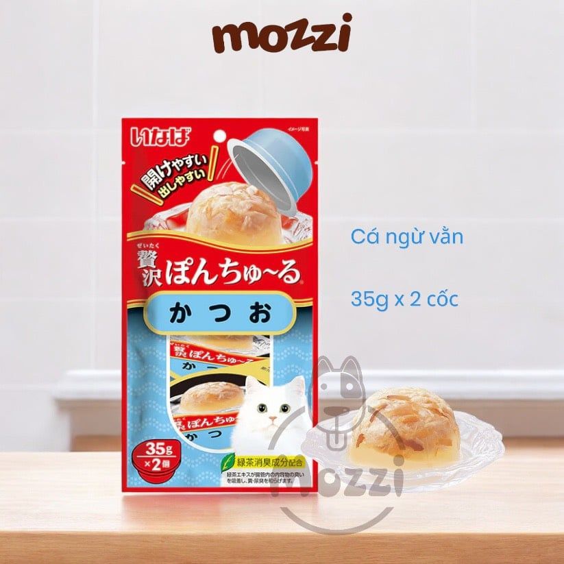 Snack cho mèo Cốc thạch Ciao Pon Churu 2x35gr Thái Lan