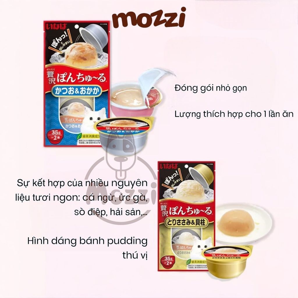 Snack cho mèo Cốc thạch Ciao Pon Churu 2x35gr Thái Lan