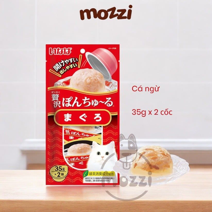 Snack cho mèo Cốc thạch Ciao Pon Churu 2x35gr Thái Lan