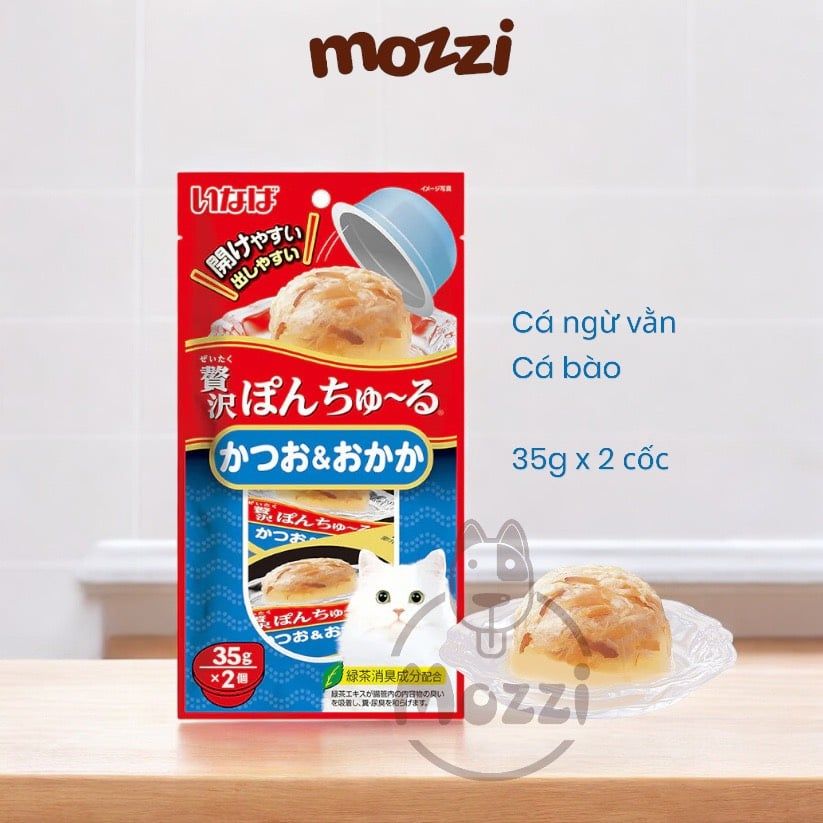 Snack cho mèo Cốc thạch Ciao Pon Churu 2x35gr Thái Lan