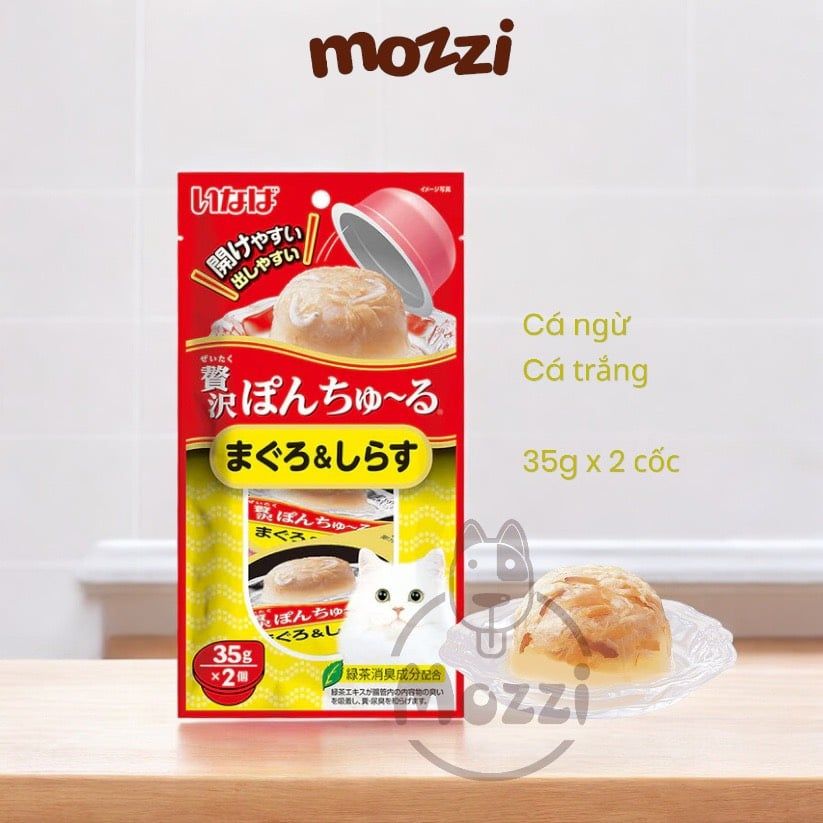 Snack cho mèo Cốc thạch Ciao Pon Churu 2x35gr Thái Lan
