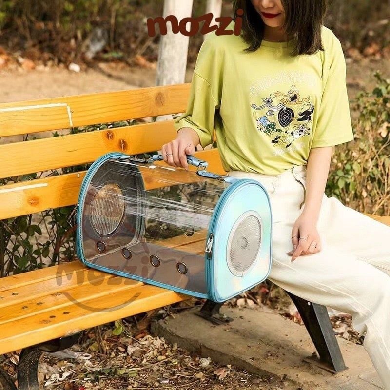 Balo Túi xách đựng trong suốt dáng cứng cho chó mèo