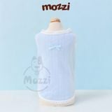  Áo ba lỗ viền ren đính nơ nhỏ cho chó mèo 