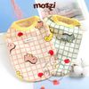 Áo thun caro Muze Pet Khủng long Vịt Cherry