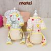 Áo liền chân caro Muze Pet Khủng long Vịt Cherry cho chó mèo