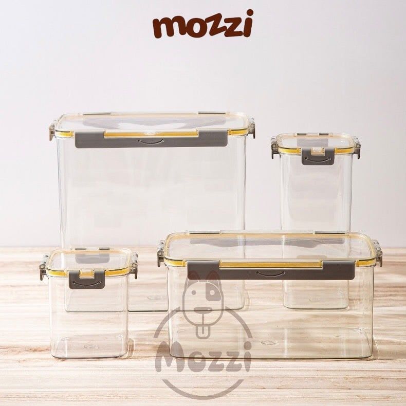 Thùng đựng hạt cho chó mèo chất liệu nhựa cứng trong suốt