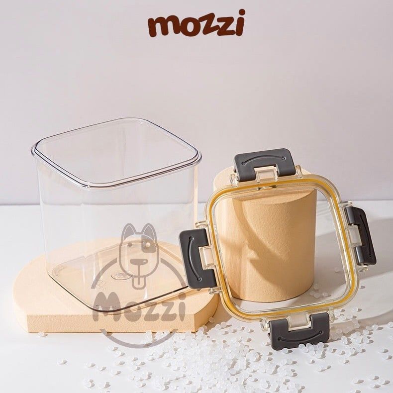 Thùng đựng hạt cho chó mèo chất liệu nhựa cứng trong suốt