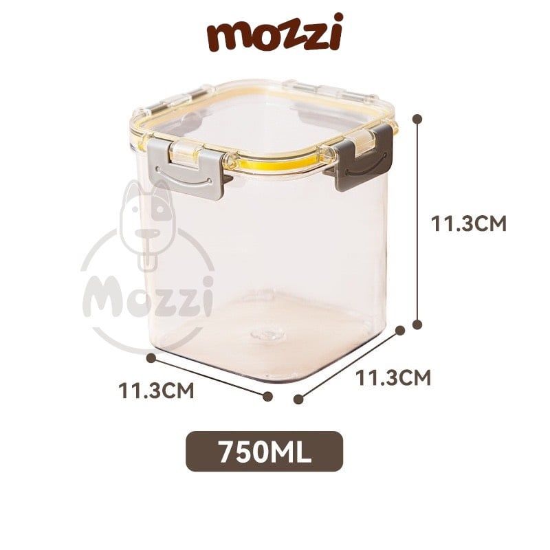 Thùng đựng hạt cho chó mèo chất liệu nhựa cứng trong suốt