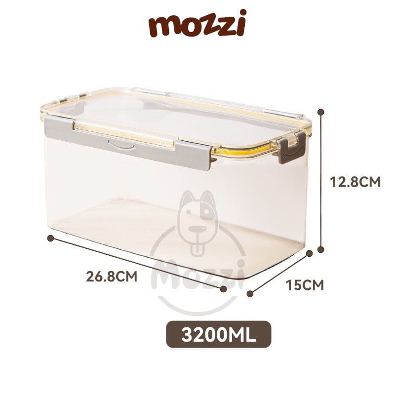 Thùng đựng hạt cho chó mèo chất liệu nhựa cứng trong suốt