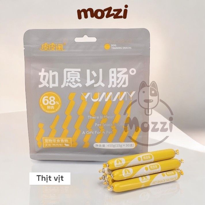 Snack cho chó mèo Xúc Xích Taotaopet Gói 450gr