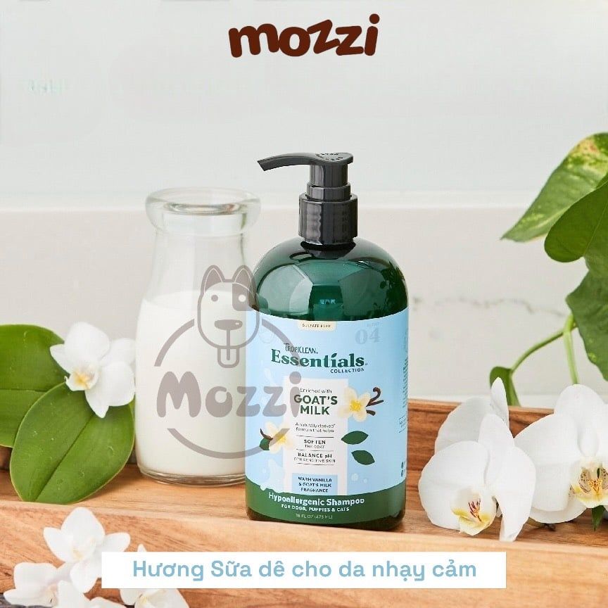 Sữa tắm, xịt dưỡng ẩm Tropiclean Essentials hương trái cây 473ml